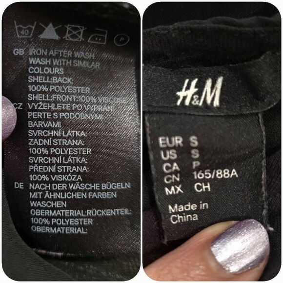 H&M Cold Shoulder Back Mesh Shirt dress - Picture 8 of 9